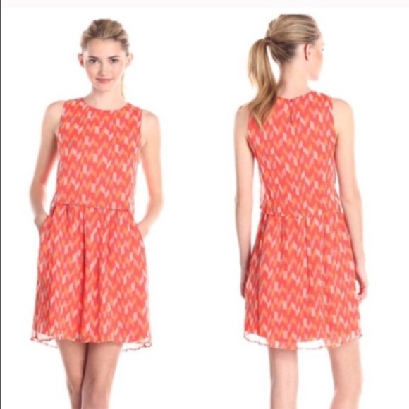 Lucky Brand Ikat Tile Sleeveless Dress NWT Large - Picture 1 of 9